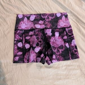 Constantly Varied Gear Purple Skull Women's Athletic Shorts